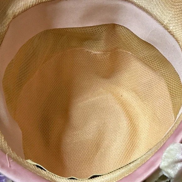 Vintage 1950’s Christian Dior Pink Floral Hat - Picture 11 of 14